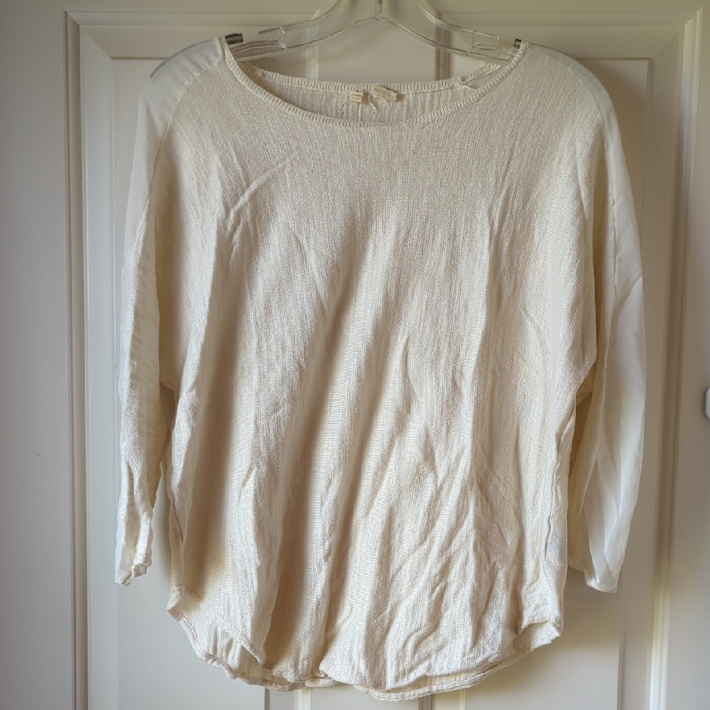 Elegant Cream Women's Top